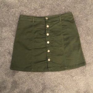 Olive green skirt
